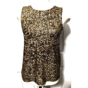 J. Crew Gold Sequin Tank Top